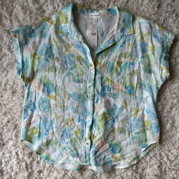 NWT Linen Cloth & Stone Blouse - Picture 2 of 4